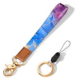ZAXMEY Wrist Lanyard for Keys, Cute Wrist Strap Lanyard, Key Chain Holders, Wristband Key Chain, Key Wrist Straps, Car Key Holder for Men and Women，Ripple