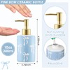 Reallnaive Blue Bow Soap Dispenser Bathroom Decor Cute Coquette Hand
