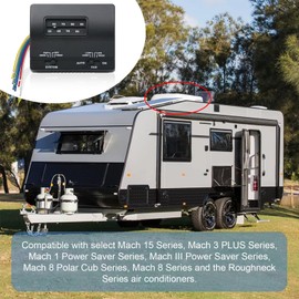 7330F3852 RV Thermostat Single Stage Heating/Cooling Control Compatible with Coleman Mach Series Air Conditioner Parts Temperature Regulation