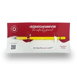 The Infinity Pencil - Perpetual Tip Pencil Up to 20,000 m Writing - for Writing and Drawing, 200 Regular HB Pencils (Grey)