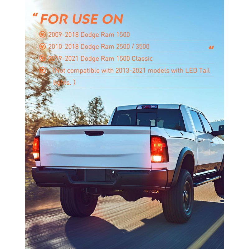 Nilight Taillight Assembly Compatible with 2009 2010 2011 2012 2013
