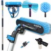 IGADPole 17 FT Water-Fed Washing Kit with Soap-Dispenser, Brush, 10″