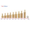 360pcs M2.5 Brass Male-Female Standoff + Stainless Steel Hex Nuts