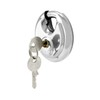 QWORK Disc Locks, 1 Pack Heavy Duty Steel Keyed Padlock