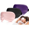 Antifaz para Dormir de 3 Piezas, Mascarilla para dormir, Anti-Luz