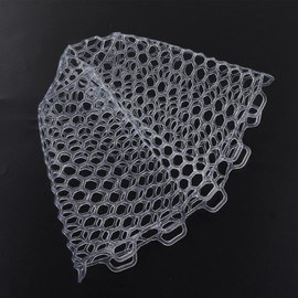 VBESTLIFE Rplacement Fishing Net, Rubber Replacement Landing Net Net for Angler White 21cm Depth