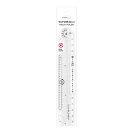 Midori 42266006 Multi-Ruler, 11.8 inches (30 cm), Transparent