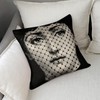 LITTLIUDO Lina Cavalieri Pillow Cover, Lina Cavalieri Artificial Linen Throw
