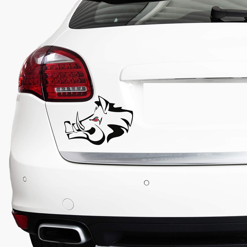 Wild Boar Sticker Film Decor for Car, Car Accessories, Wedge