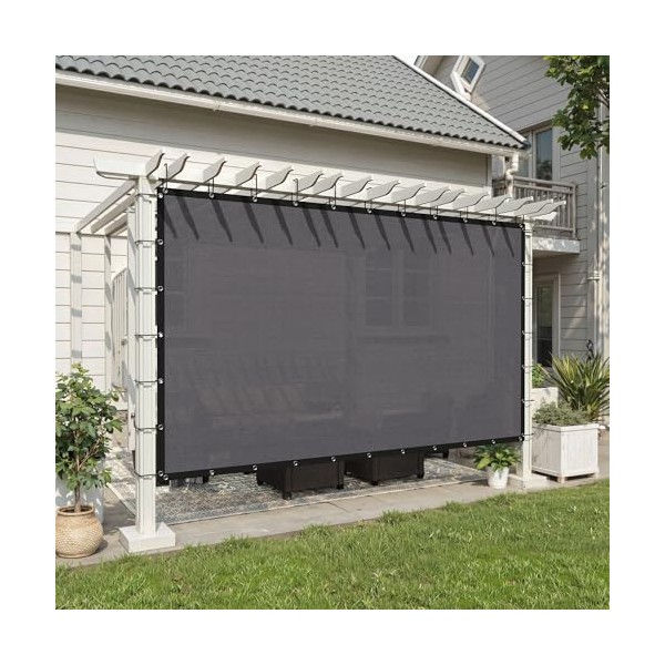 VOXBIN 90% Shade Cloth 12×20 FT with Grommets, Outdoor Sun