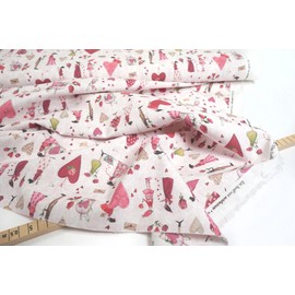 Acufactum • Cotton Fabric • Love • Silke Leffler 0.5 m