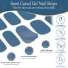 JERCLITY 2 Sheets 32pcs Semi Cured Gel Nail Strips, Gel