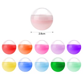 Pack of 100 Acrylic Balls, 2.8 cm DIY Balls, Colour Fillable Acrylic Balls for Decorations, Grinding, Party, Wedding