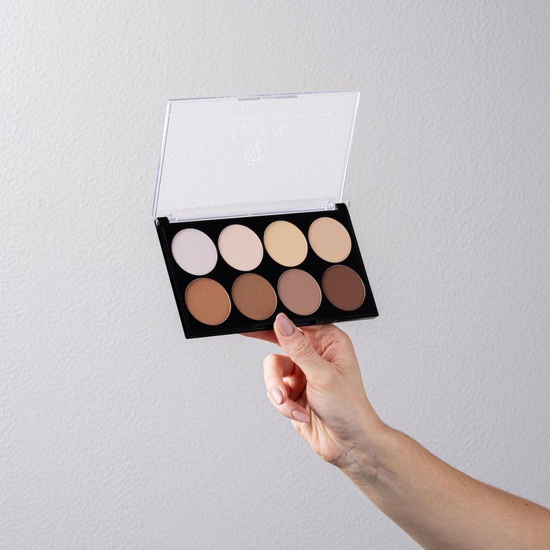 W7 Shape & Glow Highlight & Contour Powder Palette -