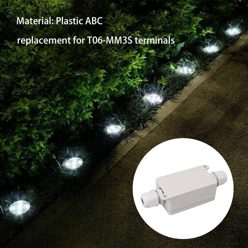 CNBTR Plastic Underwater Junction Box Universal Electrical Project Enclosure White