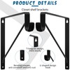 Nuogo 8 Pcs Heavy Duty Closet Rod Brackets Bulk 11"x11"