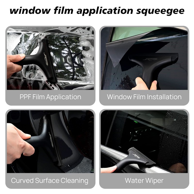 NEWISHTOOL Small Squeegee for Car Windshield, Windows, Side Mirrors, Glass