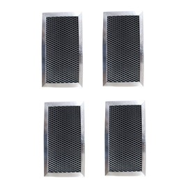Filter Everything Replacement GE WB06X0379 Compatible Replacement Carbon Filters - 6-1/8 x 11 x 3/8 (4-Pack)