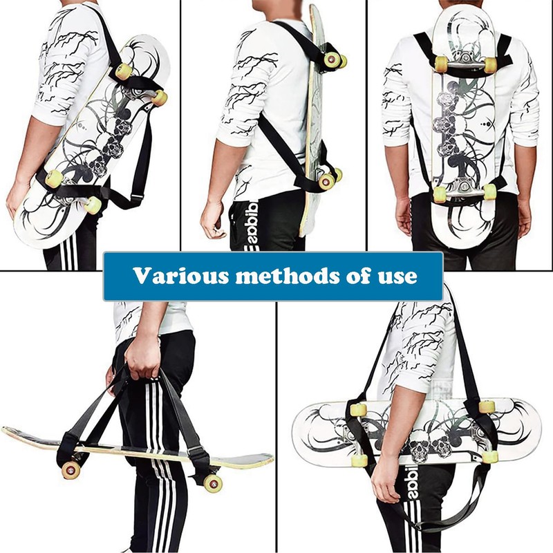 YULIAO Skateboard Bag, Scooter Shoulder Strap, Skateboard Carry Strap, Skateboard
