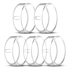 ZOOROO 5 Pack Cover Compatible with Oura Ring Gen 4/Oura Ring Gen 3/3 Horizon, Surport Charging with Cover on, Anti-Scratch TPU Protector for Women Men