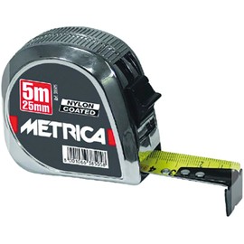Metrica Rollmeter 5 m with Clip Automatic Tape Measure with Nylon Coating
