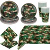 Kochorie 97 Pieces Camouflage Party Supplies Camo Disposable Tableware Set