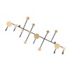 Wall Mounted Coat Rack Clothes Organizer Hooks Hanger for Hat