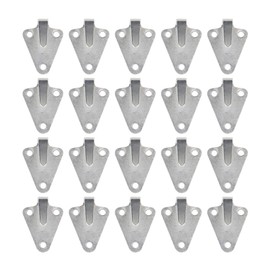JNNJ Pack of 20 Three-Hole Tarpaulin Hooks, Durable Three-Hole Tarpaulin Hooks Made of Galvanised Casting, Set of Three-Hole Tarpaulin Hooks with Eyelet, Cargo Vehicle Accessories for Attaching