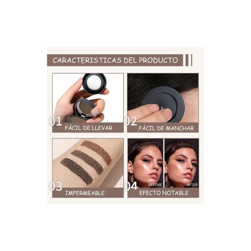 Polvo De Maquillaje De Fibra Capilar Cubre Raíz Cabello 2pzs