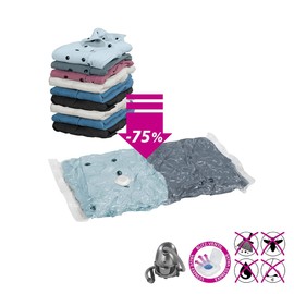 Wenko Vacuum Bags Travel Set of 6 Clear Polythene, 9.5 x 19 x 31 cm