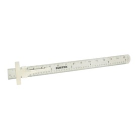 Surtek 122210 Regla de bolsillo de acero inoxidable 6"