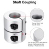 MECCANIXITY Shaft Coupling 12.7 to 12.7mm(ID) 30mm(L) Aluminum Alloy Shaft