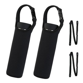 Futakuchi 2-Way Insulated Water Bottle Cover, Cold Insulation, 11.8 fl oz (350 ml), 500 ml, 600 ml, Thermos Bottle, Plastic Bottle Holder, Handbag, Crossbody Strap, Water Bottle, Thermal Case, 28.5 fl