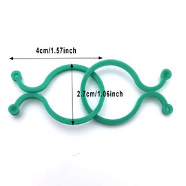 Markeny Plant Twist Clip Ties, 200 PCS Flower Clips Plant Locks for Supporting Vegetables, Tomato & Plants