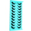 Clear Band Eyelashes Russian Volume Fluffy Strip Lashes 10 Pairs