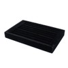 Velvet 7 Slots Ring Tray, Walfront Portable Earrings with Ring