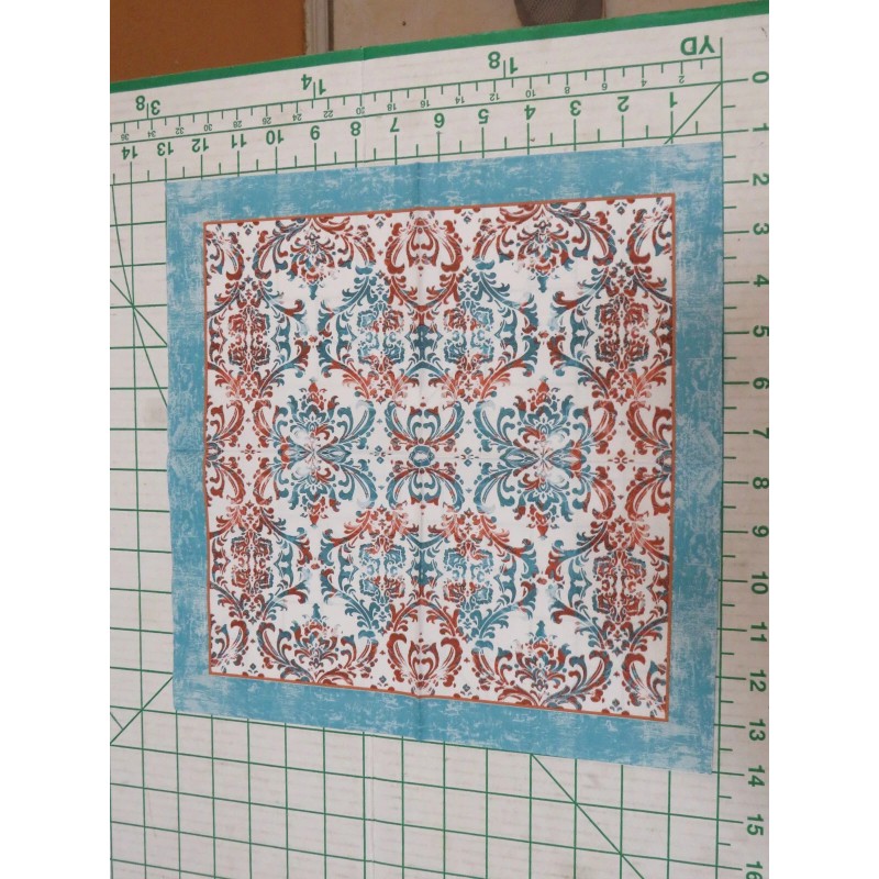 Blue Ink Studios Three Decorative Luncheon Napkins for Decoupage "Teal