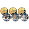 DALLAS COWBOYS Texas State Quarters 3-Coin Set 24K Gold (Romo,