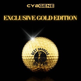 Funny Grandad Gifts Golf Balls Set for Men or Him, Perfect for Grandad, Coworkers, Boss, Golfers, Golf Lovers for Birthday & Father's Day - Gold