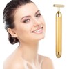 Beauty Bar 24k Golden Pulse Facial Massager, T-Shape Electric Sign