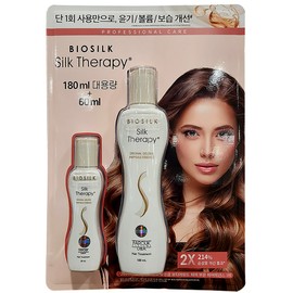 LG Life & Health Silk Therapy Original Golden Ampoule Hair Essence 180ml+60ml / 실크테라피 오리지널 골든 앰플 헤어에센스 180ml+60ml