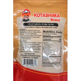 Kotashima Vegetarian Pork Sung - Vegetarian Dried Mushroom Strip 300g