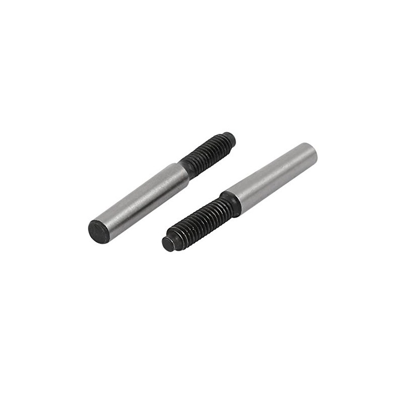 uxcell M6x21mmx50mm 45# Carbon Steel External Thread Metric Taper Pin