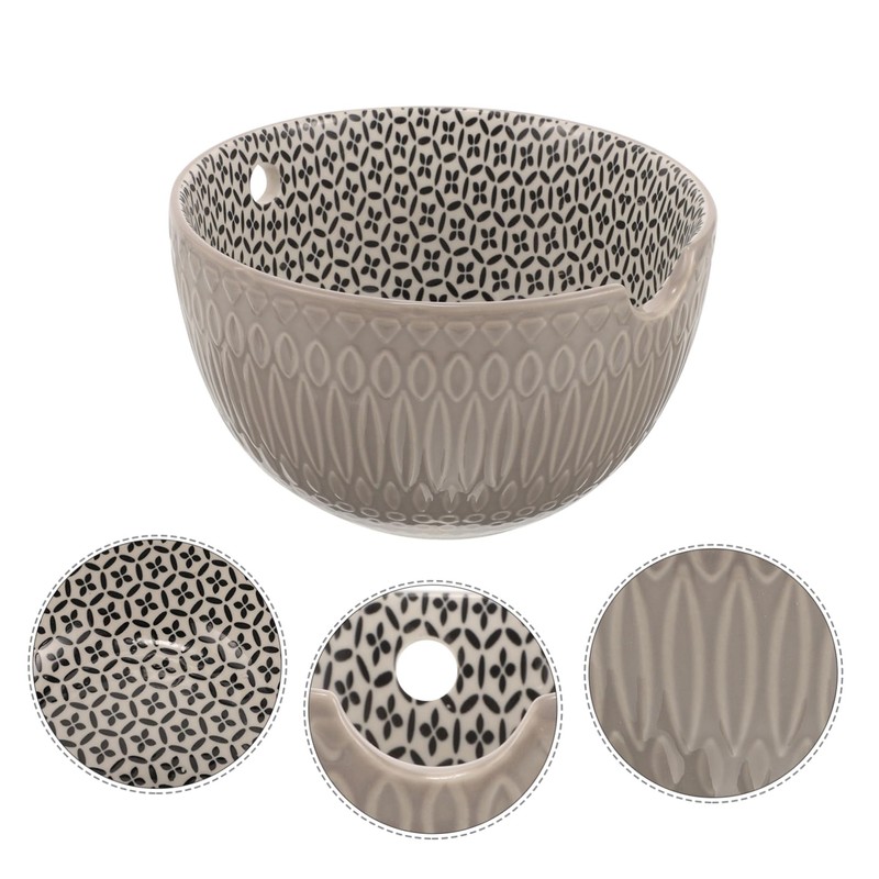 Operitacx Crochet Yarn Bowl Yarn Bowls for Crocheting Crochet Organizer
