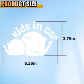 NoBrand 2PCS in Car Sticker Decal, on Board Car Decal, on Board Sign for Car Safety Driv