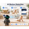 DYPCO Indoor Security Clock Camera with Temperature and Humidity Monitoring,