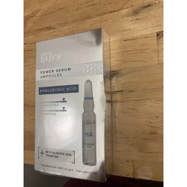 BABOR Doctor Babor Power Serum Ampoules,  Hyaluronic Acid, 7 Ampoules 0.06 Fl.oz Each