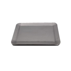 oka-d-art Black Leather Iron Plate, Small Type, Black Steel Plate, Single Item, No Holes/With Holes, For Large Mestins (No Holes, 3.2)