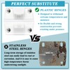 Niuohoy 4 Packs Cooler Plastic Hinges with Screws Set Cooler