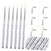 minkissy Nail Art Tools Set 3pcs Brush Set Thin Brush